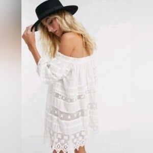 Free People Sounds Of Summer Tunic Dress Top Medium NEW NWT Boho Festival Daisy